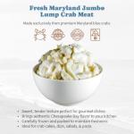 Fresh Maryland Jumbo Lump Crab Meat | Lump Meat for Crab Cakes, Recipes & Seafood Dishes | 1 LB | iLoveCrabs