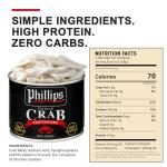 Phillips Lump Crab Meat 16oz Can, 4 Pack – Canned Wild Caught Lump Crabmeat, Pasteurized Blue Swimmer Crab for Cooking, Recipes, Appetizers, Salads, Stuffed Dishes