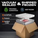 [Pack of 2] [Overnight Shipping] 100% Japanese Miyazaki A5 Wagyu Ribeye – Thinly Sliced for Sukiyaki, Hotpot & Shabu Shabu (2 lbs) – Ultra-Rich Marbling, Melt-in-Your-Mouth Texture – 1 lb Per Tray, Ships Frozen with Insulation Box & Ice for Maximum Freshness - Total 2 Pound