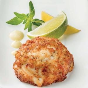 Premium Maryland Style Crab Cake - Ideal for Surf and Turf Meals 6 count, 3 ounces each, Made with Authentic Blue Crab Meat and Exquisite Seasonings from Kansas City Steak Company