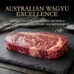 Petrusco Australian Wagyu Ribeye Steak MS 8-9, Grass Fed & 400-Day Grain Finished, Darling Downs Single-Origin Beef, Halal Certified, No Hormones, Premium Gourmet Steak, 12oz