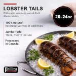 Wild Caught North Atlantic Lobster Tails - 10Lb Box, 20-24 Oz Each, 100% Natural, Restaurant Quality, Fresh Frozen Lobster Tails, Premium Seafood for Grilling, Boiling, Baking or Broiling