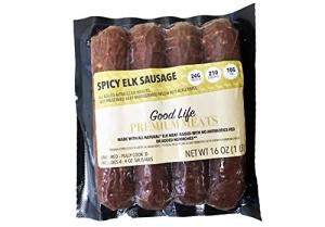 Spicy Elk Sausage – 16 [4 oz.] Elk Sausages (4 packages)