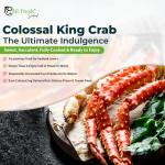 Colossal King Crab Legs – Wild-Caught, Pre-Cooked, Frozen – Sustainably Sourced Red King Crab from Norway (2 Pounds)