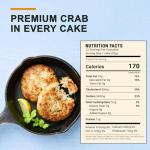 Phillips Signature Crab Cakes 3.25 oz, 6 Pack – Premium Wild-Caught Crab Meat, Small-Batch Handmade Maryland-Style Recipe, Easy Prep, Ideal for Restaurants & Food Service