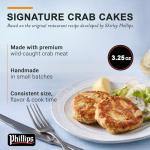 Phillips Signature Crab Cakes 3.25 oz, 6 Pack – Premium Wild-Caught Crab Meat, Small-Batch Handmade Maryland-Style Recipe, Easy Prep, Ideal for Restaurants & Food Service