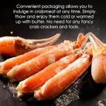 Nordic Catch Wild Arctic Snow Crab Meat, Crab Legs with No Shell for Easy Preparation, 100% Wild-Caught Premium Leg Meat - Fresh Caught, Cooked, & Individually Frozen Seafood At Sea - 1 Pack (16 oz)