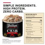 Phillips Claw Crab Meat 16oz Can, 4 Pack – Wild Caught Pasteurized Claw Crabmeat, Hand-Picked Canned Crab for Cooking, Sauces, Seafood Dishes