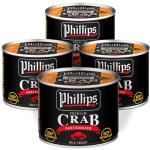Phillips Claw Crab Meat 16oz Can, 4 Pack – Wild Caught Pasteurized Claw Crabmeat, Hand-Picked Canned Crab for Cooking, Sauces, Seafood Dishes