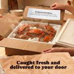 Maryland Steamed Blue Crabs – Jumbo Hardshell (6.5–7 in), Fresh Freshly Steamed Seafood with Mallets & Crab Paper Included, Crab Feast Kit for Delivery pack of 12