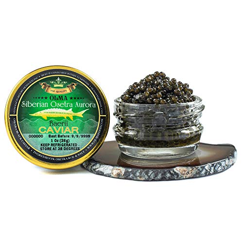 Olma Siberian Osetra Aurora Black Caviar - 1 oz