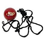 CE Red Cricket Practice Ball with String (5.5 Oz)