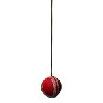CE Red Cricket Practice Ball with String (5.5 Oz)