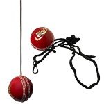 CE Red Cricket Practice Ball with String (5.5 Oz)