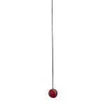 CE Red Cricket Practice Ball with String (5.5 Oz)
