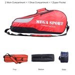 W&G 4-Racquet Tennis Bag with Shoe Compartment
