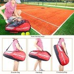 W&G 4-Racquet Tennis Bag with Shoe Compartment