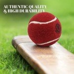 Mozi Sports 120g Heavy Rubber Cricket Balls - Red