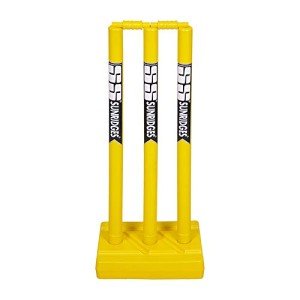 Yellow SS Cricket Plastic Stumps for Practice