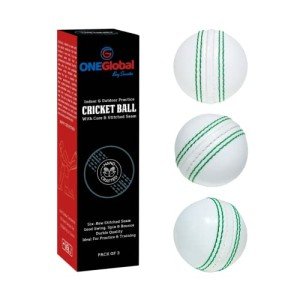 Soft Rubber Cricket Practice Ball - 3 Pack