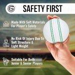 Soft Rubber Cricket Practice Ball - 3 Pack
