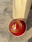 AnNafi® Red Leather Cricket Ball for Practice