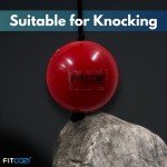 Fitcozi Kids Cricket Practice PVC/Rubber Hanging Ball