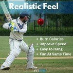 Fitcozi Kids Cricket Practice PVC/Rubber Hanging Ball