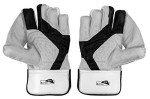 SS Match Wicket Keeping Gloves & Cotton Liners - White