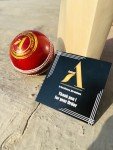 AnNafi® Red Leather Cricket Ball for Practice