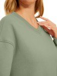 Light Green Cropped Sweatshirt for Women