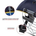 SG Blazetech Medium Cricket Helmet - Navy Blue