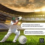 55 TRENDS 3-Pack Synthetic PVC Cricket Practice Balls