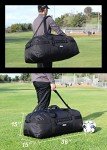 Fitdom 36" Versatile Travel Duffel Bag - Black
