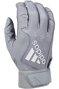 Adidas Adizero 4.0 Leather Batting Glove - Gray