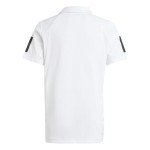 adidas Boys' 3-Stripes Polo Shirt - White