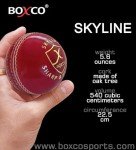 BOXCO Skyline Red Leather Cricket Ball, Four Piece