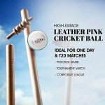 Mozi Sports® Senior Leather Cricket Ball - 5.50oz