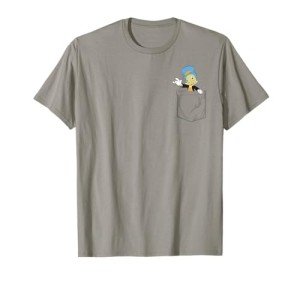 Jiminy Cricket Pinocchio Faux Pocket T-Shirt