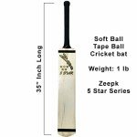 Zeepk 5 Star Tennis Tape Cricket Bat - Blue