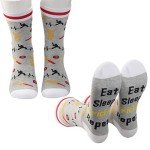 Eat Sleep Cricket Repeat Socks - 2 Pairs