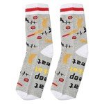 Eat Sleep Cricket Repeat Socks - 2 Pairs