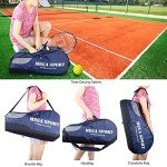 Adjustable Sports Racket Bag with Shoe Compartment