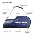Adjustable Sports Racket Bag with Shoe Compartment