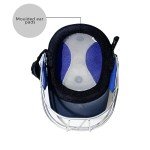 SS Elite Cricket Helmet - Navy Blue, Large Size