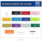 42-Pack Heat Transfer Vinyl Bundle for Cricut