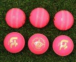 BT Pink Leather Cricket Balls - Pack of 6