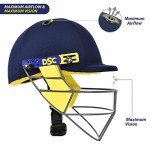 DSC Bouncer Cricket Helmet - Navy Blue, Medium