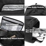 60L Waterproof Duffel Bag with Compartments