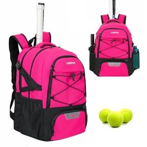LARIPOP Tennis Backpack for 2 Rackets and Shoes